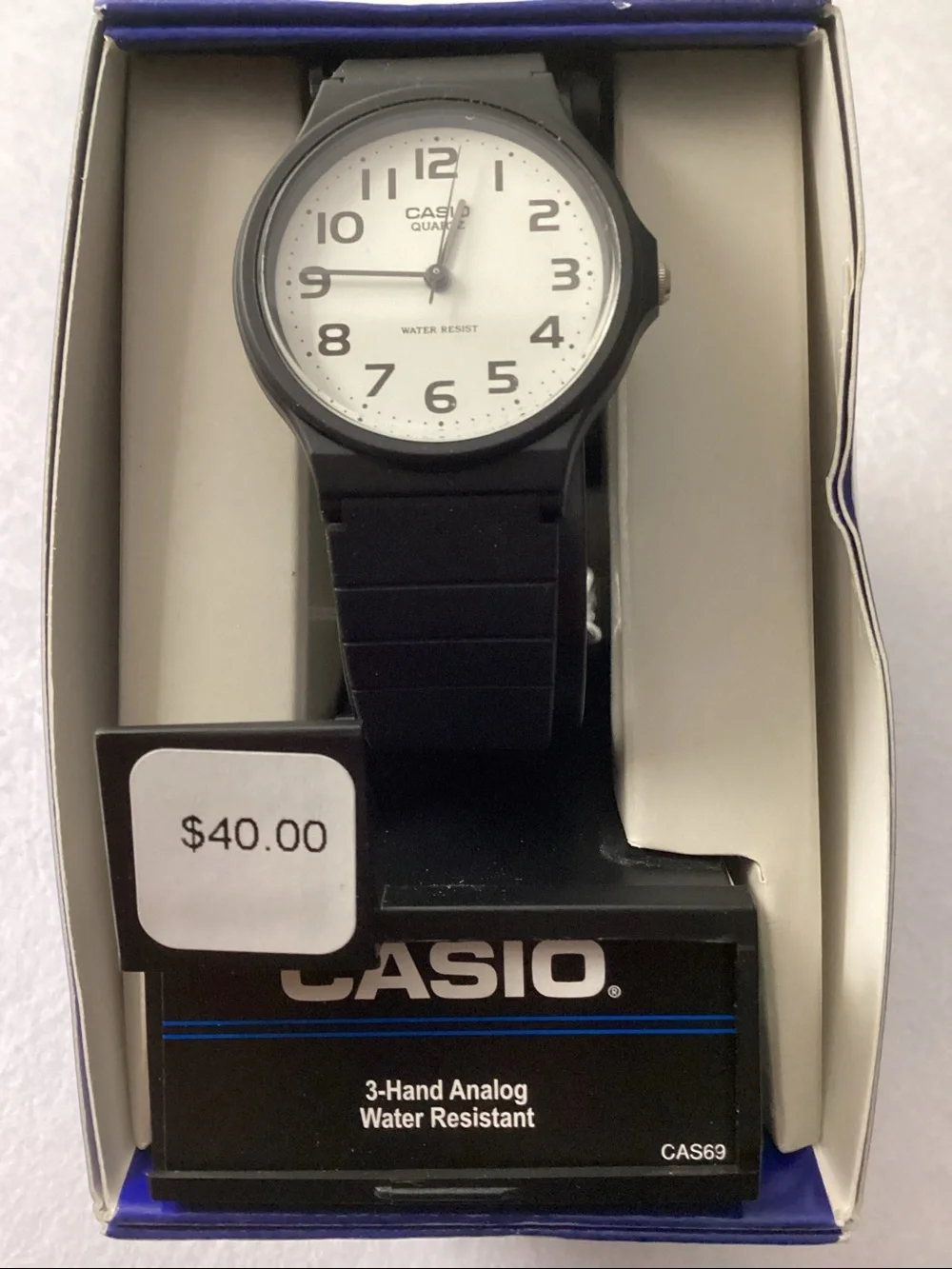 Casio Unisex Black Resin Strap Watch 35mm
